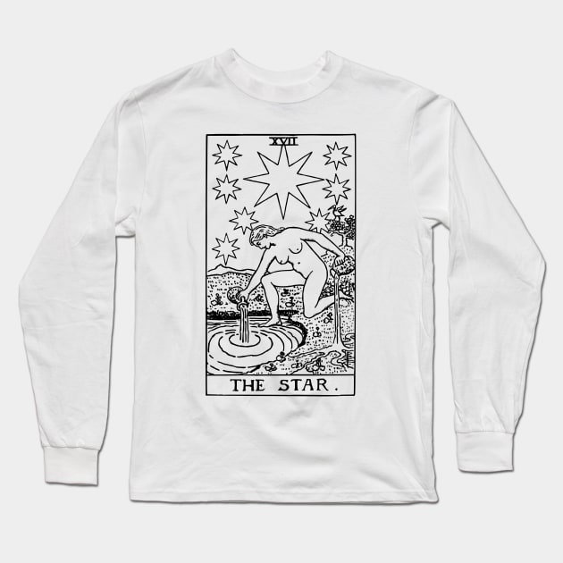 Tarot Card - Star Long Sleeve T-Shirt by isstgeschichte